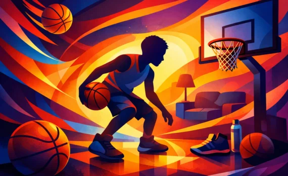 Как да подкрепим млад баскетболист у дома